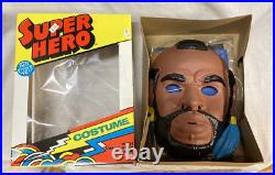 UNUSED! 1980s THE A-TEAM MR. T Halloween Costume Mask BEN COOPER 1983 Vintage