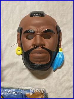 UNUSED! 1980s THE A-TEAM MR. T Halloween Costume Mask BEN COOPER 1983 Vintage UNUSED! 1980s THE A-TEAM MR. T Halloween Costume Mask BEN COOPER 1983 Vintage