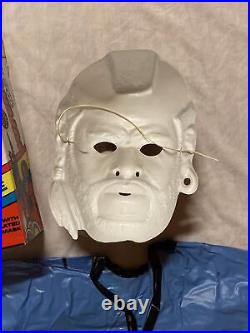 UNUSED! 1980s THE A-TEAM MR. T Halloween Costume Mask BEN COOPER 1983 Vintage