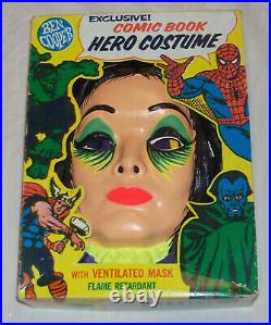 UNUSED Vintage 1965 MORTICIA ADDAMS FAMILY Halloween Costume Ben Cooper MUNSTERS