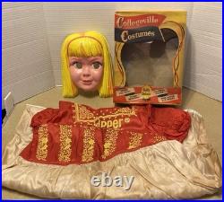 Uncommon Vintage 1964 Collegeville Barbie Skipper Halloween Costume Ben Cooper