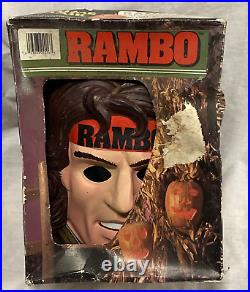 Unused Vintage 1985 RAMBO Collegeville Halloween Costume SYLVESTER STALLONE Med