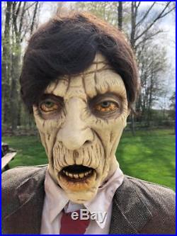 VERY RARE Gemmy Halloween Life Size Animated Zombie Hungry Harry