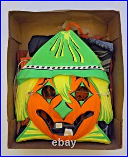 VERY RARE Vtg 1950s Collegeville Scarecrow Sparkle Velvet Costume #12-S READ