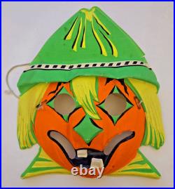 VERY RARE Vtg 1950s Collegeville Scarecrow Sparkle Velvet Costume #12-S READ