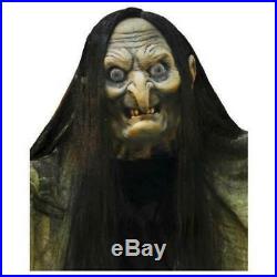 VIDEO LIFE SIZE ANIMATED 7' Hagatha Towering Witch Halloween PROP HAUNTED Spirit