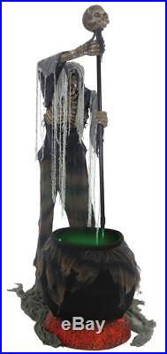 VIDEO LIFE SIZE ANIMATED Cauldron Creeper OUTDOOR HALLOWEEN PROP SPIRIT HAUNTED