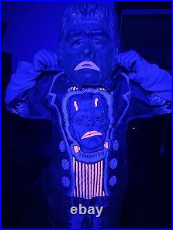 VINTAGE 1976 BEN COOPER UV GLOW Monster Frankenstein Halloween Costume Box RARE