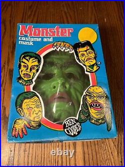 VINTAGE 1976 BEN COOPER UV GLOW Monster Frankenstein Halloween Costume Box RARE