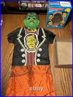 VINTAGE 1976 BEN COOPER UV GLOW Monster Frankenstein Halloween Costume Box RARE