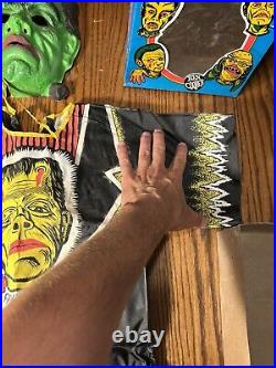 VINTAGE 1976 BEN COOPER UV GLOW Monster Frankenstein Halloween Costume Box RARE