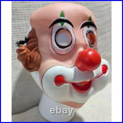 VINTAGE 1980s Cesar Merry Clown Mask Vinyl Halloween Horror Rare