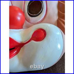VINTAGE 1980s Cesar Merry Clown Mask Vinyl Halloween Horror Rare