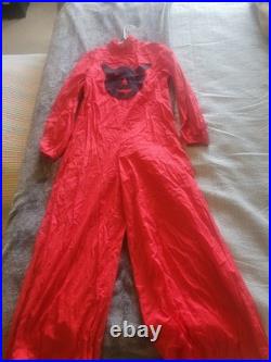 VINTAGE ANTIQUE HALLOWEEN COSTUME LOT OF 3 HANDMADE DEVIILCATSKELETON Free ship