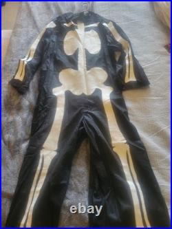 VINTAGE ANTIQUE HALLOWEEN COSTUME LOT OF 3 HANDMADE DEVIILCATSKELETON Free ship