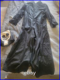 VINTAGE ANTIQUE HALLOWEEN COSTUME LOT OF 3 HANDMADE DEVIILCATSKELETON Free ship