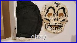 VINTAGE COLLEGEVILLE SKELETON ADULT COSTUME 877 With HOOD & MASK small 34-36