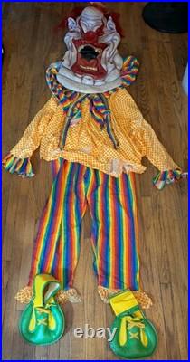 VINTAGE? Cinema Secrets 2002 Killer Clown Holloween Costume Scary Clown Mask