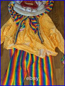 VINTAGE? Cinema Secrets 2002 Killer Clown Holloween Costume Scary Clown Mask