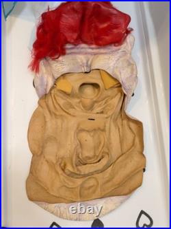 VINTAGE? Cinema Secrets 2002 Killer Clown Holloween Costume Scary Clown Mask