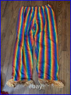 VINTAGE? Cinema Secrets 2002 Killer Clown Holloween Costume Scary Clown Mask