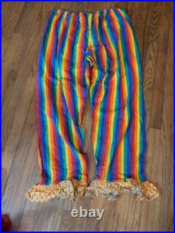 VINTAGE? Cinema Secrets 2002 Killer Clown Holloween Costume Scary Clown Mask