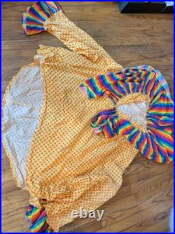 VINTAGE? Cinema Secrets 2002 Killer Clown Holloween Costume Scary Clown Mask