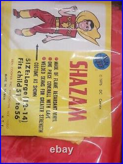 VINTAGE Rare1976 BEN COOPER Shazam Halloween Costume Box Complete