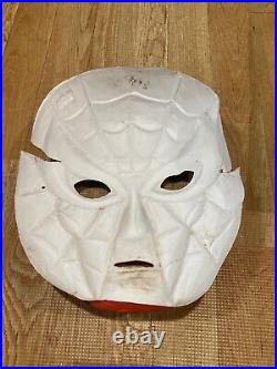 VINTAGE SPIDERMAN BEN COOPER COSTUME RARE MARVEL Ventilated Mask 1965 Htf