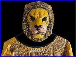 VTG 1960s BEN COOPER Lion Halloween Fabric Costume Young Adult (Size 16-18) USA