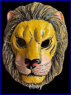VTG 1960s BEN COOPER Lion Halloween Fabric Costume Young Adult (Size 16-18) USA