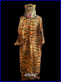 VTG 1960s BEN COOPER Tiger Halloween Fabric Costume Young Adult (Size 16-18) USA