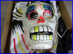VTG 1972 Ben Cooper Skeleton Costume Vented Mask Sz 12-14 Original Box Halloween