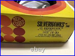VTG 1986 SilverHawks Halloween Costume Mask Box 80s Figure Set Lot Quicksilver