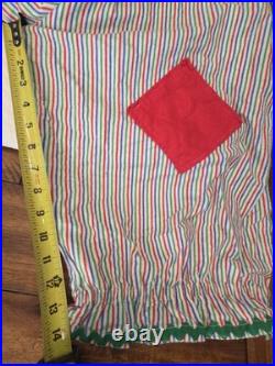 VTG 50's Kids Clown Costume Handmade One Piece Childs Retro Baggy Clown YTH 3/4