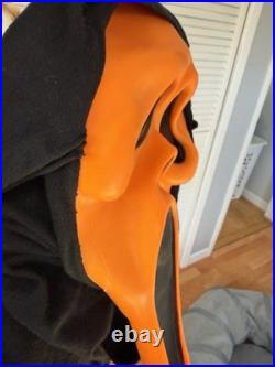 VTG 90s Scream Ghost Face Fun World Div Generation 1 Orange Cotton Hood