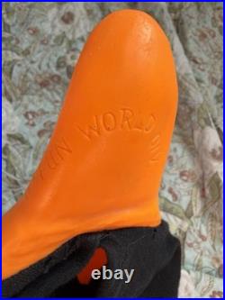 VTG 90s Scream Ghost Face Fun World Div Generation 1 Orange Cotton Hood