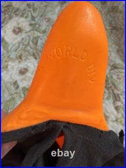 VTG 90s Scream Ghost Face Fun World Div Generation 1 Orange Cotton Hood