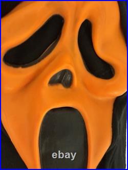 VTG 90s Scream Ghost Face Fun World Div Generation 1 Orange Cotton Hood
