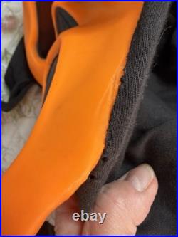 VTG 90s Scream Ghost Face Fun World Div Generation 1 Orange Cotton Hood