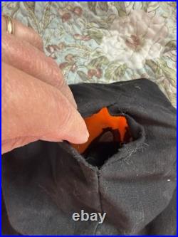 VTG 90s Scream Ghost Face Fun World Div Generation 1 Orange Cotton Hood