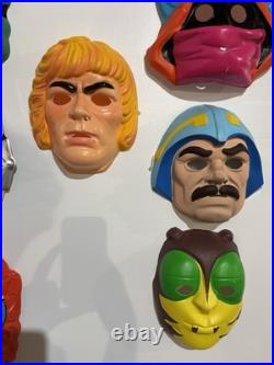VTG Ben Cooper Halloween MOTU He-Man Huge Lot Set Plastic Mask Rare 80s Display