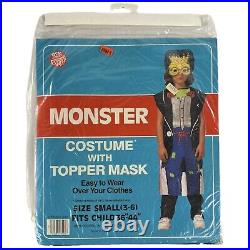 VTG Ben Cooper Lot of 4 Children's Costume w Topper Devil Monster Pirate Hobo