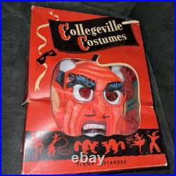 VTG Collegeville Devil Halloween Costume with Mask & Outfit Original Box 60s 70s