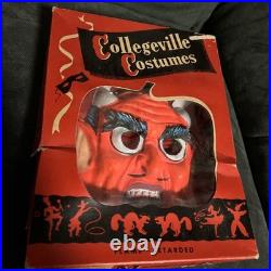 VTG Collegeville Devil Halloween Costume with Mask & Outfit Original Box 60s 70s
