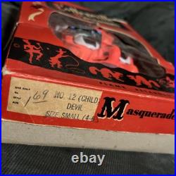 VTG Collegeville Devil Halloween Costume with Mask & Outfit Original Box 60s 70s