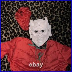 VTG Collegeville Devil Halloween Costume with Mask & Outfit Original Box 60s 70s