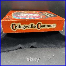 VTG Collegeville Indian Halloween Costume Mask Chief Head Child Sz M 8-10 Box