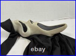 VTG Fun World White Scream Mask Hood Gen 2 Halloween Costume Prop