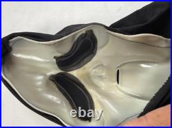 VTG Fun World White Scream Mask Hood Gen 2 Halloween Costume Prop